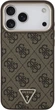 Etui Guess 4G Triangle Logo MagSafe do Apple iPhone 17 Pro Max/18 Pro Max Brown (GUHMP18XP4GTDGMW) - obraz 3