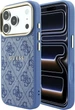 Etui Guess Embossed 4G Classic MagSafe do Apple iPhone 17 Pro/18 Pro Blue (GUHMP18LP4MSEGCB) - obraz 1
