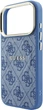 Etui Guess Embossed 4G Classic MagSafe do Apple iPhone 17 Pro/18 Pro Blue (GUHMP18LP4MSEGCB) - obraz 6
