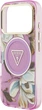 Etui Guess IML Glitter Flowers Triangle MagSafe do Apple iPhone 17 Pro/18 Pro Violet (GUHMP18LHFLPEDU) - obraz 6