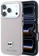 Чохол для смартфона Karl Lagerfeld Grained Choupette Head Metal MagSafe для Apple iPhone 17 Pro/18 Pro Pink (KLHMP18L6PSCHLP) - зображення 1