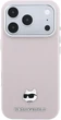 Чохол для смартфона Karl Lagerfeld Grained Choupette Head Metal MagSafe для Apple iPhone 17 Pro/18 Pro Pink (KLHMP18L6PSCHLP) - зображення 3
