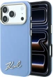 Etui Karl Lagerfeld Saffiano Small Script Metal Logo MagSafe do Apple iPhone 17 Pro/18 Pro Light Blue (KLHMP18L6PWSKSB) - obraz 1