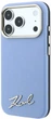 Etui Karl Lagerfeld Saffiano Small Script Metal Logo MagSafe do Apple iPhone 17 Pro/18 Pro Light Blue (KLHMP18L6PWSKSB) - obraz 2