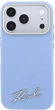 Etui Karl Lagerfeld Saffiano Small Script Metal Logo MagSafe do Apple iPhone 17 Pro/18 Pro Light Blue (KLHMP18L6PWSKSB) - obraz 3