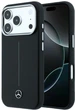 Etui Mercedes-Benz Leather Semi Wrap Iconic Line MagSafe do Apple iPhone 17 Pro Max/18 Pro Max Black (MEHMP18X25PFWSTK) - obraz 1