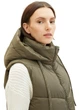 Теплый жилет удлиненный женский Tom Tailor 195840 XL Хаки (2200005165195) - изображение 4