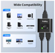 HDMI Switch 4K 60Hz 2×1 / 1×2, двонаправлений HDMI перемикач та спліттер, розгалужувач HDMI, 3D 1080P, алюмінієвий корпус - зображення 2