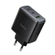 Сетевое зарядное устройство Hoco C160A USB QC3.0 / 2Type-C PD65W, Black - изображение 1