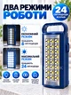 Портативный аккумуляторный фонарь переносной 24 LED светодиода, лампа для аварийного освещения во время блэкаута и отключения электроэнергии, фонарик для дома, кемпинга, туризма, с функцией повербанка, USB-портом, на 2 режима, до 80 часов работы - изображение 3