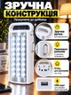 Аккумуляторная лампа портативная 24 LED светодиода переносной фонарь для аварийного освещения во время блекаута и отключения электроэнергии, для дома, кемпинга, туризма, с функцией павербанка и USB портом, 2 режима, до 80 часов работы - изображение 6
