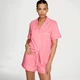 Пижама розовая с шортами Victoria's Secret Heritage Cotton Short Pajama Set Pink Cocktail - Размер S - изображение 1