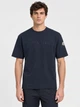 Мужская футболка MONCLER Embroidered Tonal Logo Cotton T-Shirt темно-синяя, размер XL (MC12001.7XL) - изображение 3