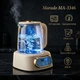 Електричний чайник скляний з терморегулятором та LED дисплеєм Marado MA-3346 800W 1.8 л Бежевий (Заварник для чаю з підтриманням температури) - зображення 1