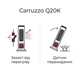 Напольный колонный керамический тепловентилятор обогреватель Carruzzo Q20K 2000 Вт с 3D имитацией камина, пультом ДУ, таймером и поворотом 90° Белый (PTC-1108R) - изображение 10