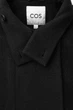 Пальто жіноче COS funnel-neck boiled-wool coat 1210672001 S Чорний - зображення 8