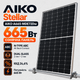 Солнечная панель AIKO Stellar AIKO-A665-MDE72Dw | 665 Вт | N-Type ABC | двухсторонняя Bifacial | монокристаллическая - изображение 1