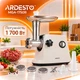 Електрична м'ясорубка з насадками для шинкування Ardesto MGA-1750R - зображення 2