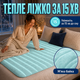 Электропростынь Termosoft теплая простынь с подогревом ambion 120*160 полуторка байка Голубой - изображение 2