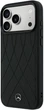 Etui Mercedes-Benz Leather with Crossed Lines MagSafe do iPhone 18 Pro Max / 17 Pro Max czarne (Mer008845) - obraz 2