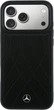Etui Mercedes-Benz Leather with Crossed Lines MagSafe do iPhone 18 Pro Max / 17 Pro Max czarne (Mer008845) - obraz 3