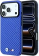 Etui BMW M Carbon Printed Ring MagSafe do iPhone 18 Pro Max / 17 Pro Max niebieskie (BMW001218) - obraz 1