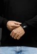 Свитшот мужской стаф черный однотонный из флиса базовый Staff basic black fleece XS (404026) - изображение 3