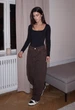 Женское боди стаф черное однотонное спортивное Staff mol black S (403702) - изображение 4