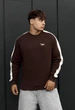 Чоловічий Світшот Стаф Коричневий З Лампасами На Флісі З Логотипом Staff Lampas Brown Logo Fleece XXL (403451) - зображення 1