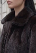 Жіноча Шуба Стаф Темно-коричнева З Блискавкою Зимова Staff Wi Zip Dark Brown S (404389) - зображення 4