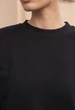 Жіночий Світшот Стаф Чорний Однотонний З Логотипом Оверсайз На Флісі Staff Lay Black Logo Oversize Fleece XS (403327) - зображення 3