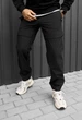 Брюки мужские стаф черные утепленные на флисе спортивные брюки Staff ar black fleece XXXL (403937) - изображение 1