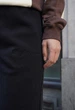 Женские леггинсы спортивные стаф черные с логотипом на флисе Staff ki black logo fleece M (403715) - изображение 4