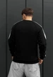 Мужской свитшот стаф черный однотонный с логотипом на флисе Staff black line logo fleece M (403316) - изображение 2