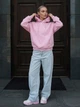 Жіноче худі Staff lav pink oversize fleece L - зображення 4
