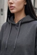 Жіноче худі Staff ti gray oversize fleece S - изображение 3