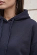 Женский худи стаф темно-синий оверсайз на флисе спортивный Staff ti navy oversize fleece M (403336) - изображение 3