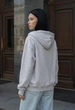 Жіноче худі Staff fiz gray melange logo oversize M-L - изображение 2