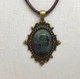 Кулон в стиле винтаж на шнурке натуральный камень зеленая яшма - изображение 10