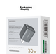 Зарядное устройство UGREEN GaN 30 Вт трехпортовое USB и Type-C для iPhone 15-17 Pro Max, Huawei и часов - изображение 9