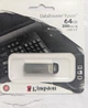 Флеш-накопитель Kingston DataTraveler Kyson 64GB USB 3.2 Gen 1 + переходник type C - изображение 6