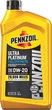 Моторна олива Pennzoil Ultra Platinum Full Synthetic 0W-20 Motor Oil, 1 Quart / 946 ml - зображення 1