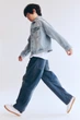 Джинси бочки Barrel leg підліткові для хлопців H&M сині 158 бавовняний денім - зображення 2