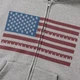 Unisex зип-худи с принтом / Серый 42-48 / BASED 0227780 - изображение 3