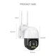 Камера видеонаблюдения уличная поворотная WiFi 355° 3MP с ночным видением для дома двора - изображение 4