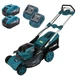 Акумуляторна самохідна газонокосарка PROFI-TEC EasyMow 51 Pro (40 В (2×20 В), безщітковий двигун, мульчування, ширина 510 мм, висота 30 - 80 мм, травозбірник 50 л) 2×PT2080EP (8.0 Аг), ЗП QBCD20/4 quick *2шт, коробка, Функція Мульчування (008524) - зображення 1
