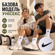 Шкарпетки високі спортивні Nike 12 пар 36–39 білі з чорним логотипом бавовняні з широкою гумкою - зображення 5