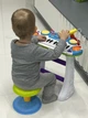Пианино-синтезатор детское Limo Toy 24 клавиши 8 мелодий на ножках со стульчиком Голубой (7235 A) - изображение 3