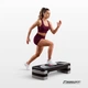 Степь платформа 3 уровня EasyFit высота 10-20 см черно-серая для дома и спортзала (EF-0541) - изображение 2