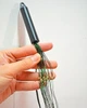 Гирлянда Конский хвост теплый белый цвет 400 LED 20 линий по 2 м зеленая проволка на елку нить роса на батарейках + USB - изображение 6